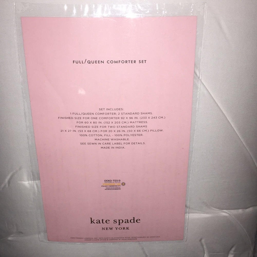 Kate spade gray floral full queen comforter set - Picture 6 of 8
